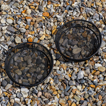 Woodside 4 Pack Universal Metal Mesh Bird Seed & Nut Dishes – Replacement Garden Bird Feeder Trays