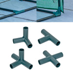 Woodside 40 Pack 11mm Heavy Duty Greenhouse Frame Connectors – Green Plastic Joints for Garden Structures