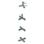 Woodside 40 Pack 11mm Heavy Duty Greenhouse Frame Connectors – Green Plastic Joints for Garden Structures