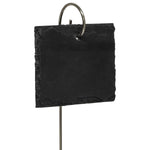 Woodside 20 Pack Slate Plant & Flower Markers with Stainless Steel Rods – Garden & Plant Stall Labels