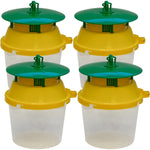 Woodside Box Tree Moth & Insect/Wasp Bucket Trap – 4 Pack, Reusable and Refillable Garden Catchers