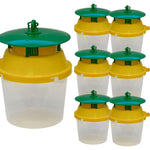 Woodside Box Tree Moth & Insect/Wasp Bucket Trap – 6 Pack, Reusable and Refillable Garden Catchers