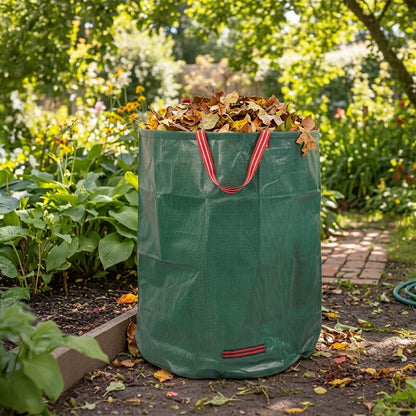 Woodside 6 x 500L Heavy Duty Garden Waste Bags – Reusable Polypropylene Sacks with Strong Handles, 3000L Total Capacity