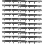 Woodside 20m Black Lawn Border Edging Set – 20 x 1m Flexible Powder-Coated Steel Panels with Spikes for Garden Borders