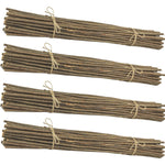 Woodside 200 Pack Willow Pea & Bean Support Sticks 90cm – Natural Garden Canes for Climbing Plants, Allotments and Vegetables