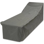 Oxbridge 2 Pack Grey Outdoor Sunbed Covers 204 x 69 x 44–76cm – Waterproof Heavy Duty Garden Furniture Protection with 5-Year Guarantee