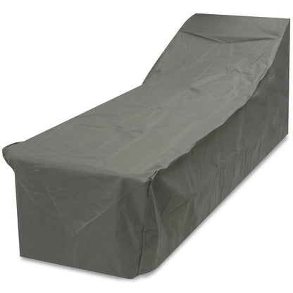 Oxbridge 2 Pack Grey Outdoor Sunbed Covers 204 x 69 x 44–76cm – Waterproof Heavy Duty Garden Furniture Protection with 5-Year Guarantee