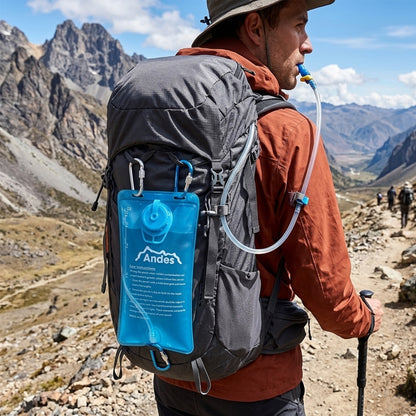 2 Litre Hydration Bladder/Pack Water Reservoir Pouch For Hiking/Cycling By Andes