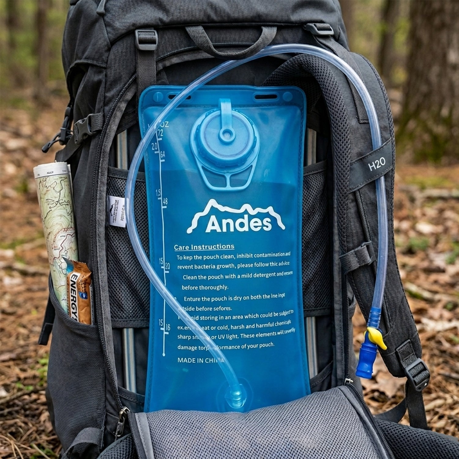 2 Litre Hydration Bladder/Pack Water Reservoir Pouch For Hiking/Cycling By Andes