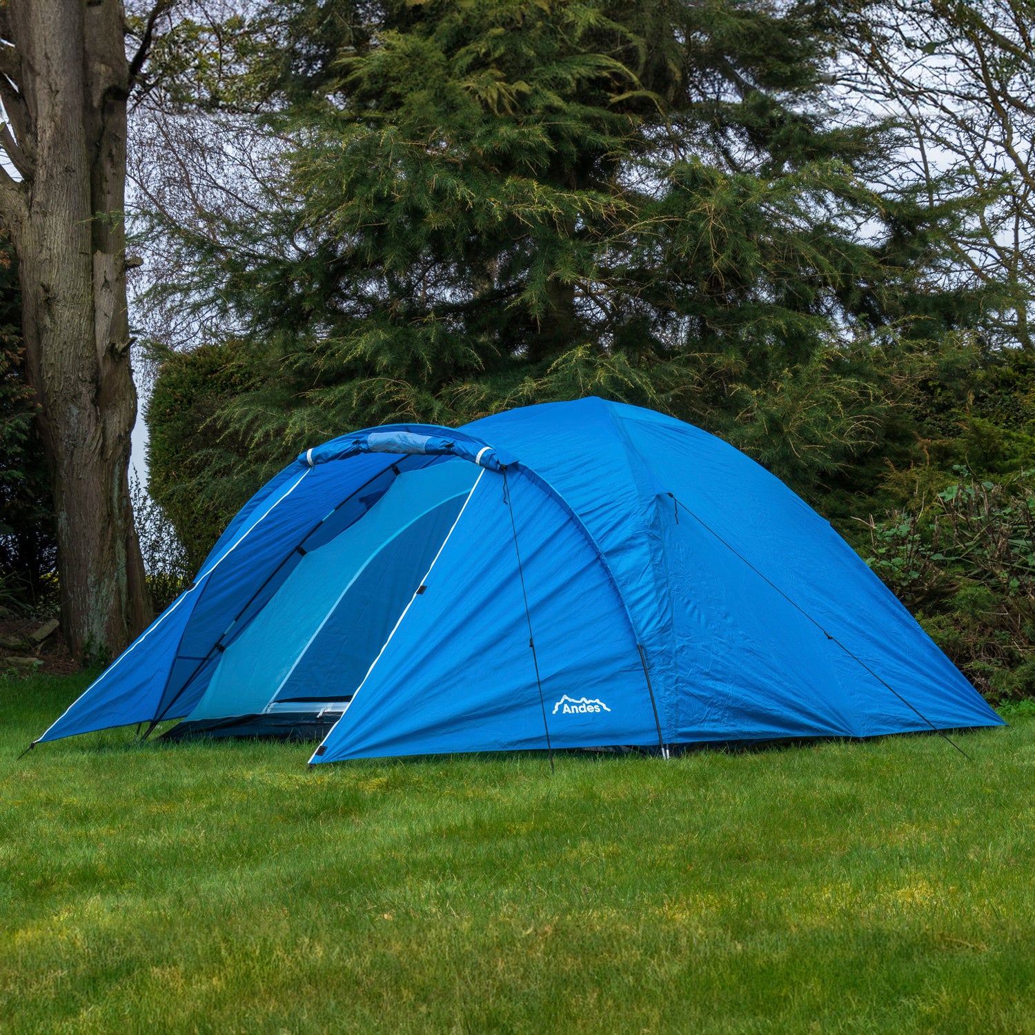Andes 4 Person Man Berth Double Skin Camping/Festival Dome Tent