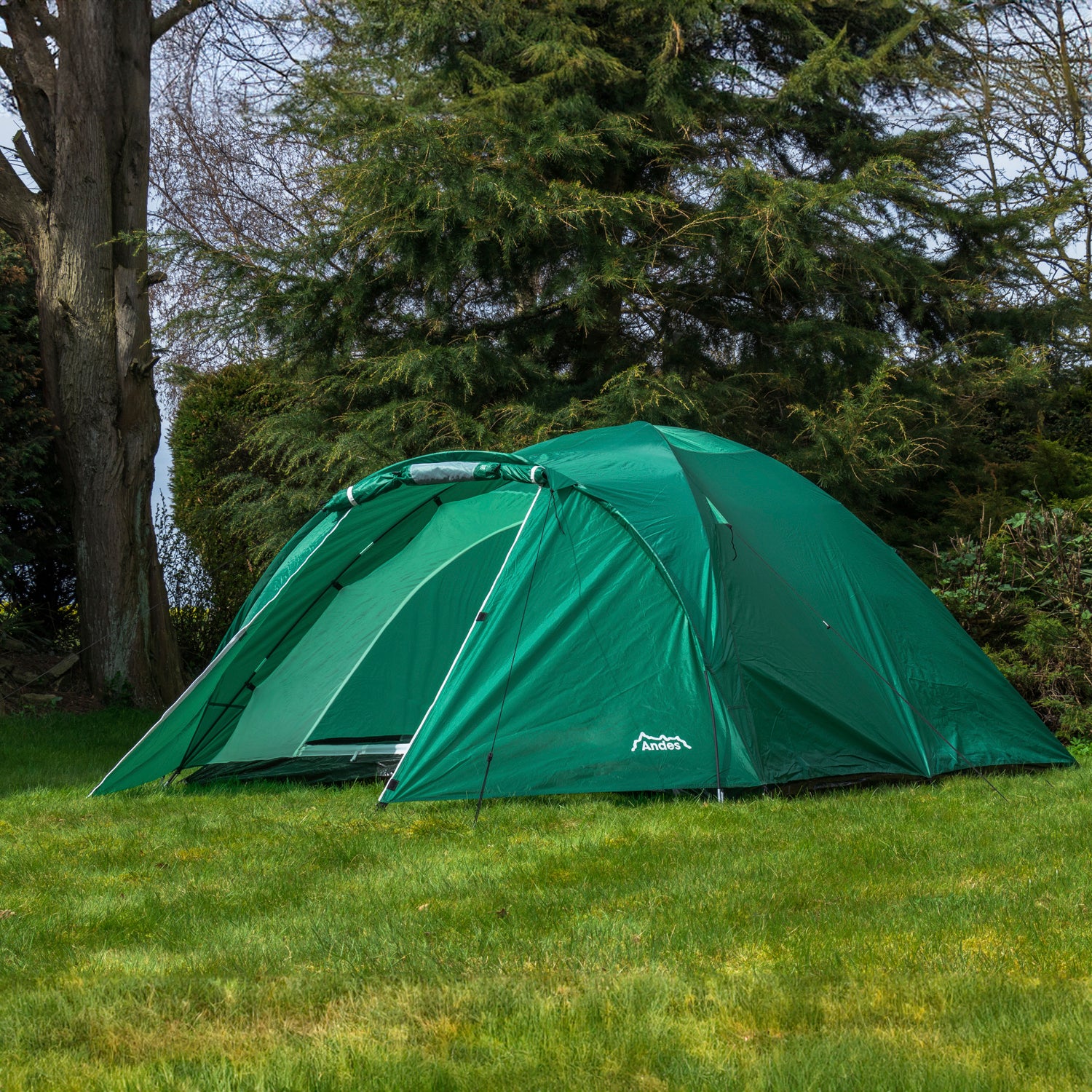 Andes 4 Person Man Berth Double Skin Camping/Festival Dome Tent