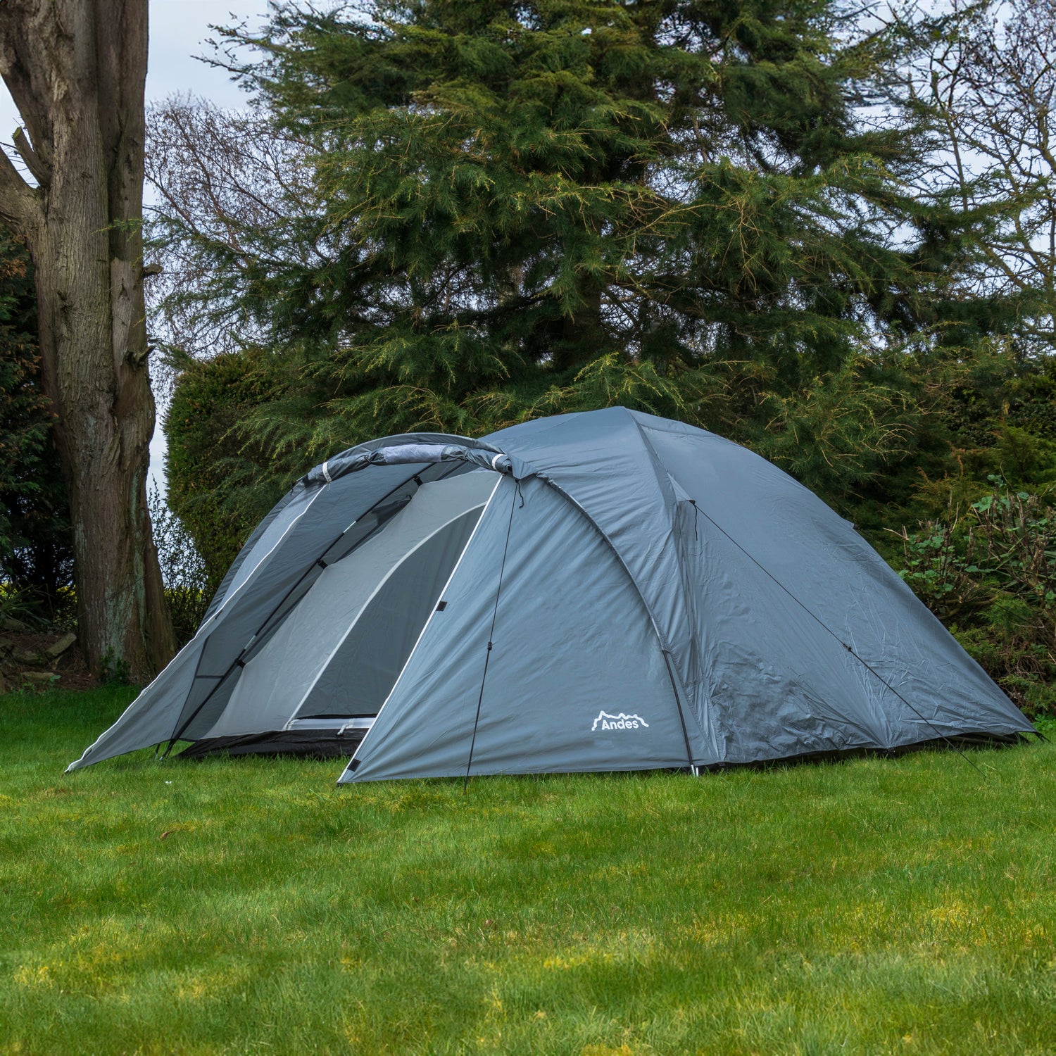 Andes 4 Person Man Berth Double Skin Camping/Festival Dome Tent