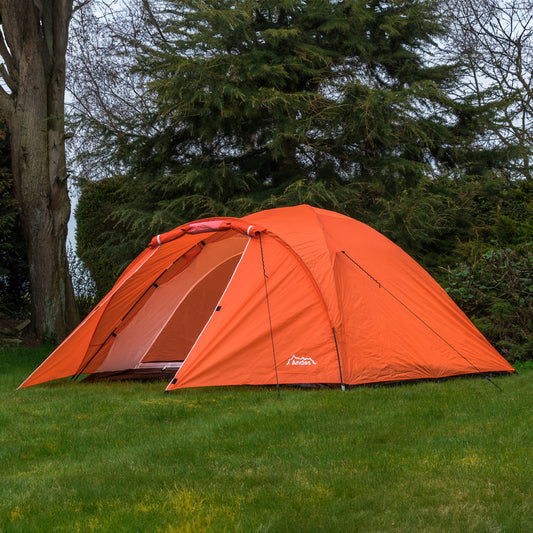 Andes 4 Person Man Berth Double Skin Camping/Festival Dome Tent