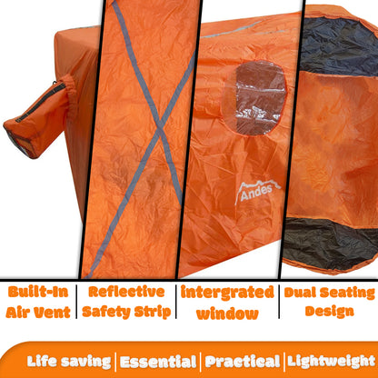 Andes 2 Person Mountaineering/Hiking Outdoor Storm Survival Shelter Cover