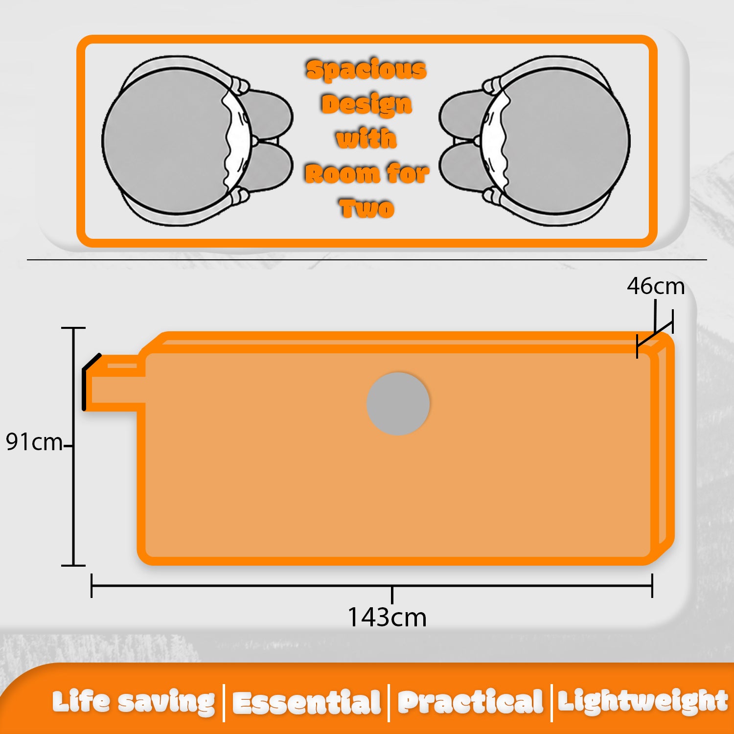 Andes 2 Person Mountaineering/Hiking Outdoor Storm Survival Shelter Cover