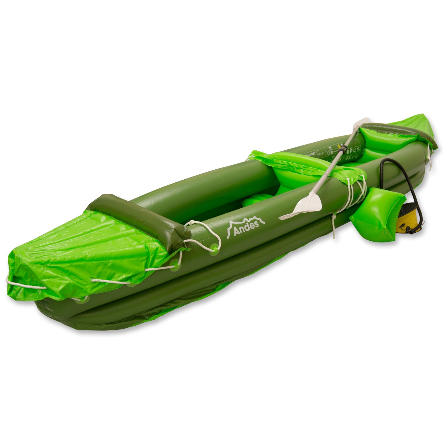 Inflatable Kayak Blow Up Two Person Canoe With Paddle Water Sports