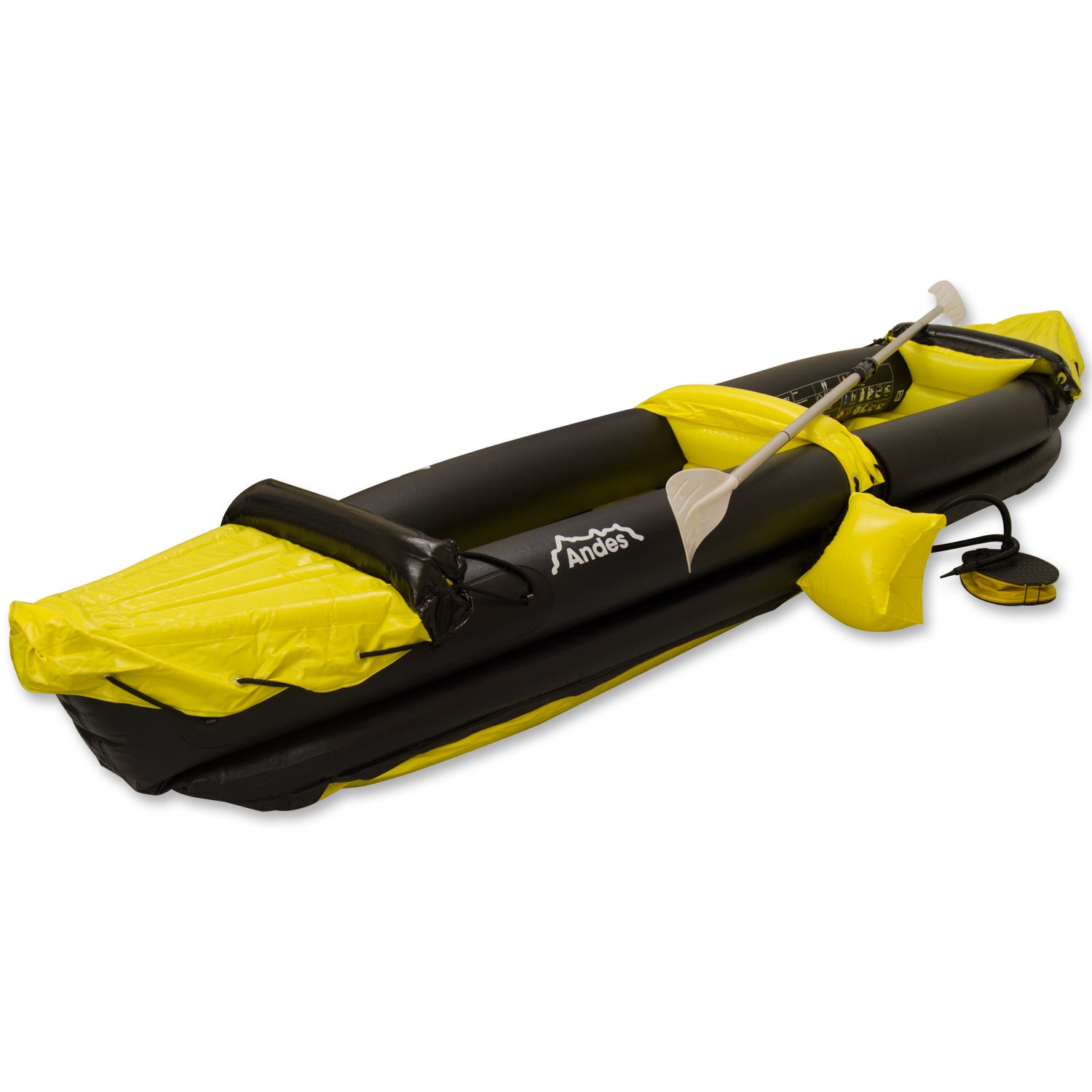 Inflatable Kayak Blow Up Two Person Canoe With Paddle Water Sports