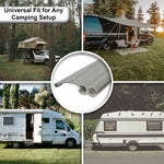 Andes Universal Driveaway Awning Connector Kit, 4-6mm Kador Strip with Figure of 8 Rail for Caravan/Campervan/Motorhome, 3m Length