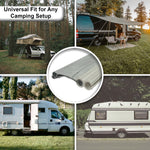 Andes Universal Driveaway Awning Connector Kit, Twin 4mm & 6mm Kador Strip with Figure of 8 Rail for Caravan/Campervan/Motorhome, 3m Length