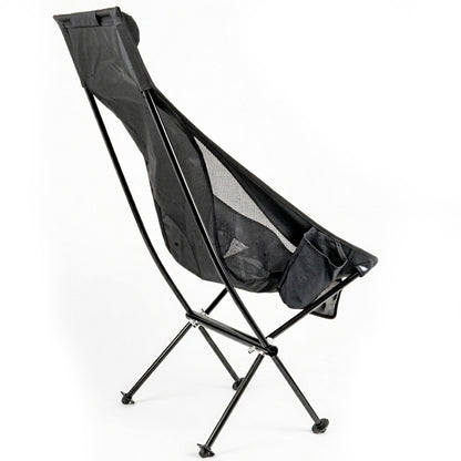 Andes Ultra Lightweight Folding High Back Camping Chair | Portable Aluminium Camping Chair with Carry Bag, Storage Pockets & Drinks Holder | Outdoor Chair for Camping, Fishing, Festivals & Hiking