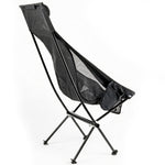 Andes Ultra Lightweight Folding High Back Camping Chairs 2 Pack | Outdoor Chairs with Drinks Holders & Carry Bags