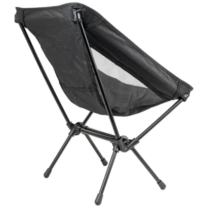 Andes Ultra Lightweight Folding Low Back Camping Chairs 2 Pack | Compact Aluminium Outdoor Chairs with Carry Bags