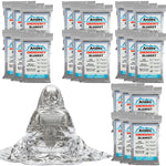 Emergency Silver Foil Survival Blanket 24 Pack | Reflective Outdoor Cover