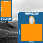 Andes Emergency Foil Survival Ponchos 5 Pack | Orange Reflective PE Cover