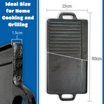 Andes Cast Iron Double Sided Grill Pan