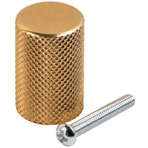 Hausen Knurled Kitchen Cupboard Cylinder Knob Handle, 28mm x 18mm, 3 Colours