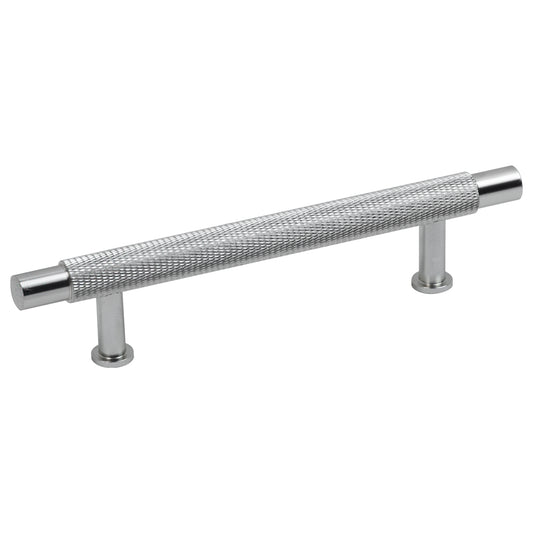 Hausen Chrome Knurled T-Bar Handle for Kitchen Cupboards, Cabinets, Drawers