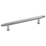 Hausen Chrome Knurled T-Bar Handle for Kitchen Cupboards, Cabinets, Drawers