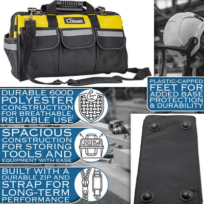 Hausen Tool Organiser Storage Bag | 14 Pockets with Shoulder Strap