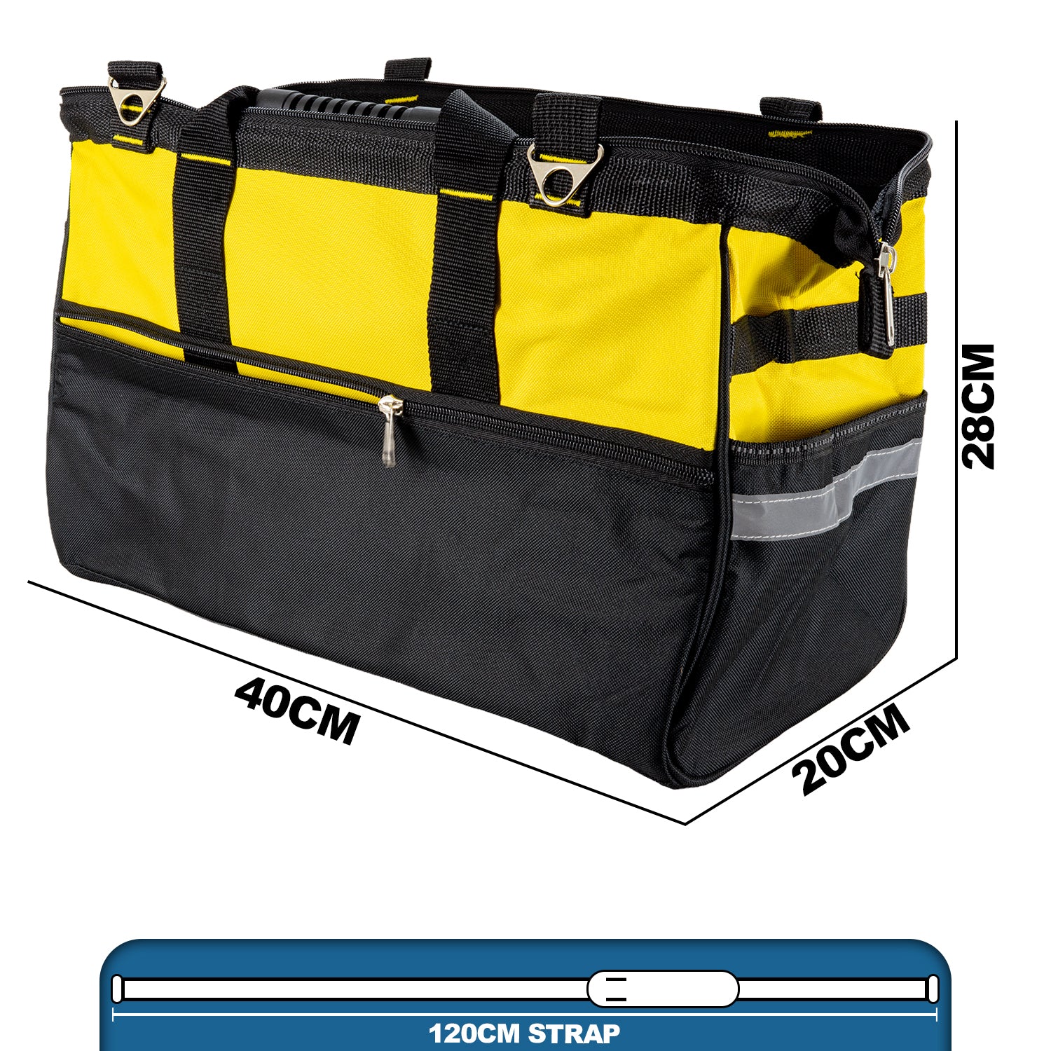 Hausen Tool Organiser Storage Bag | 14 Pockets with Shoulder Strap