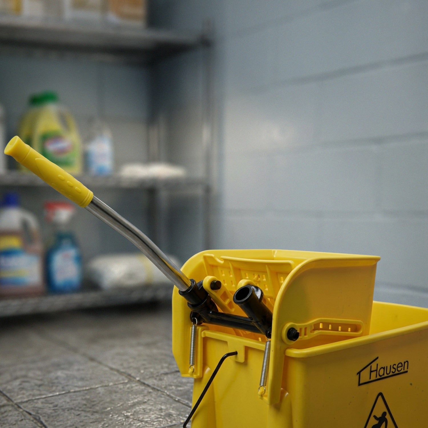 Hausen Kentucky Floor Mop Bucket with Wheels | Removable Mop Wringer