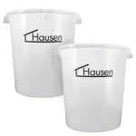 Hausen 45L Heavy Duty Mixing Bucket 2 Pack | Large Construction & Plaster Mixing Tub
