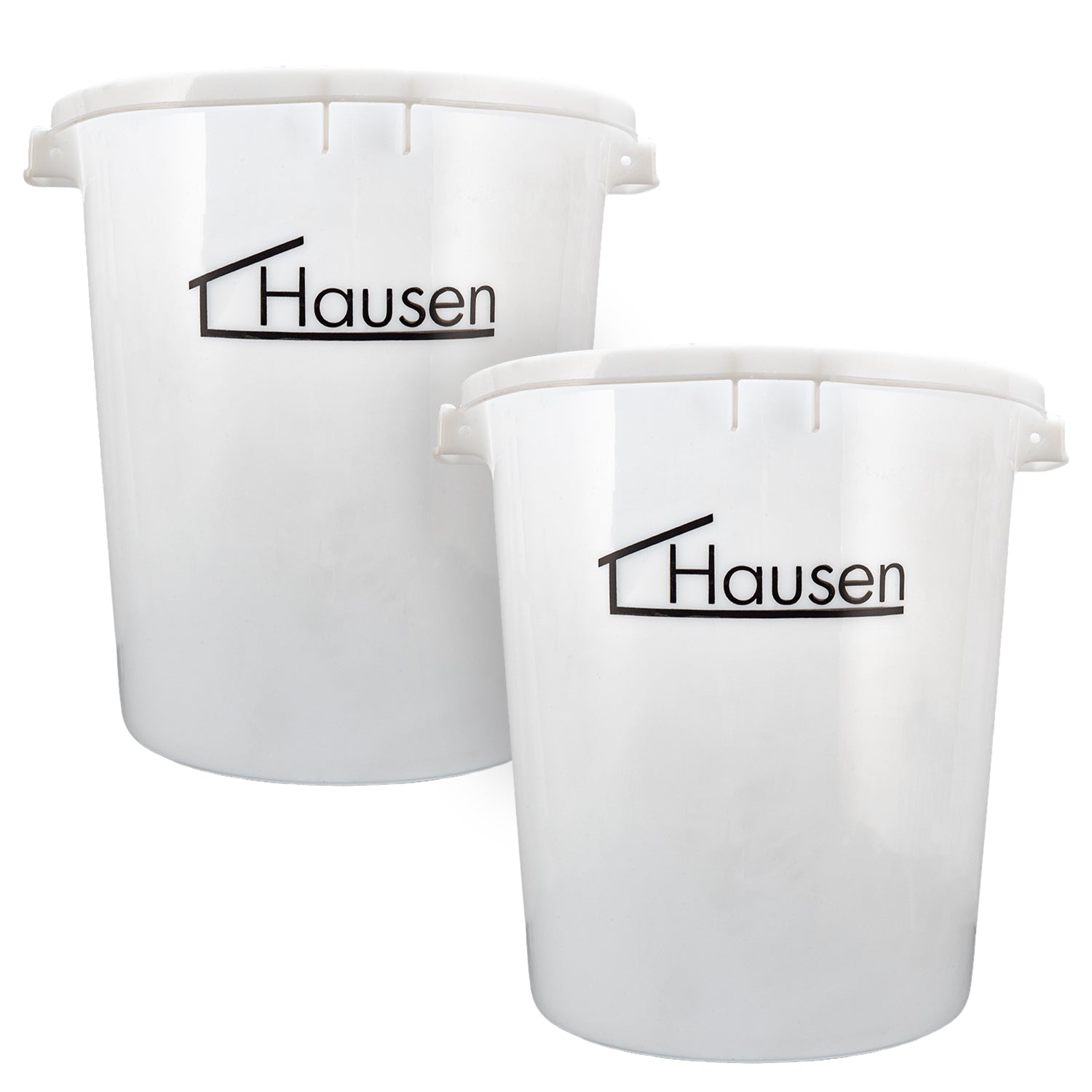 Hausen 45L Heavy Duty Mixing Bucket 2 Pack | Large Construction & Plaster Mixing Tub