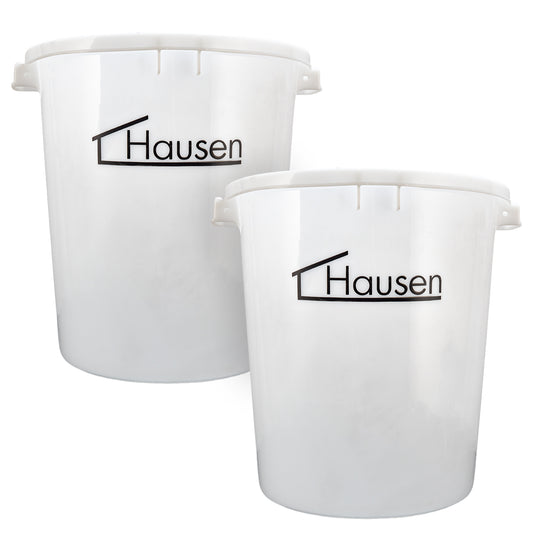 Hausen 45L Heavy Duty Mixing Bucket 2 Pack | Large Construction & Plaster Mixing Tub