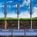 Hausen Heavy Duty Garden Fence Post Driver Wacker 17cm Farm Fencing Hole Rammer