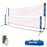 Wollowo 4m Foldable Portable Badminton Volleyball Net Frame Stand