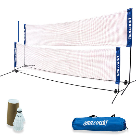 Wollowo 4m Foldable Portable Badminton Volleyball Net Frame Stand