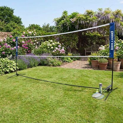 Wollowo 4m Foldable Portable Badminton Volleyball Net Frame Stand