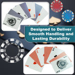 Wollowo 500 Piece Texas Hold’em Poker Set Complete Casino Game Kit with Aluminium Carry Case