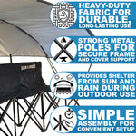 Wollowo 4 Seater Folding Football Team Bench with Shelter | Portable