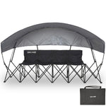 Wollowo 4 Seater Folding Football Team Bench with Shelter | Portable