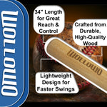Wollowo Wooden Baseball Bat