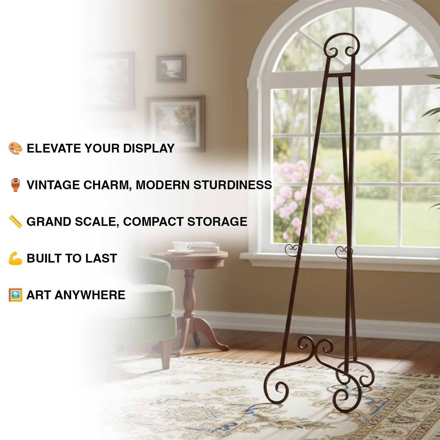 Maribelle 1.8m Adjustable Foldable Studio Easel Art Craft Display Artist