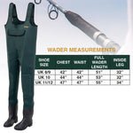 Michigan Waterproof Neoprene Chest Waders for Fishing & Hunting with PVC Boot