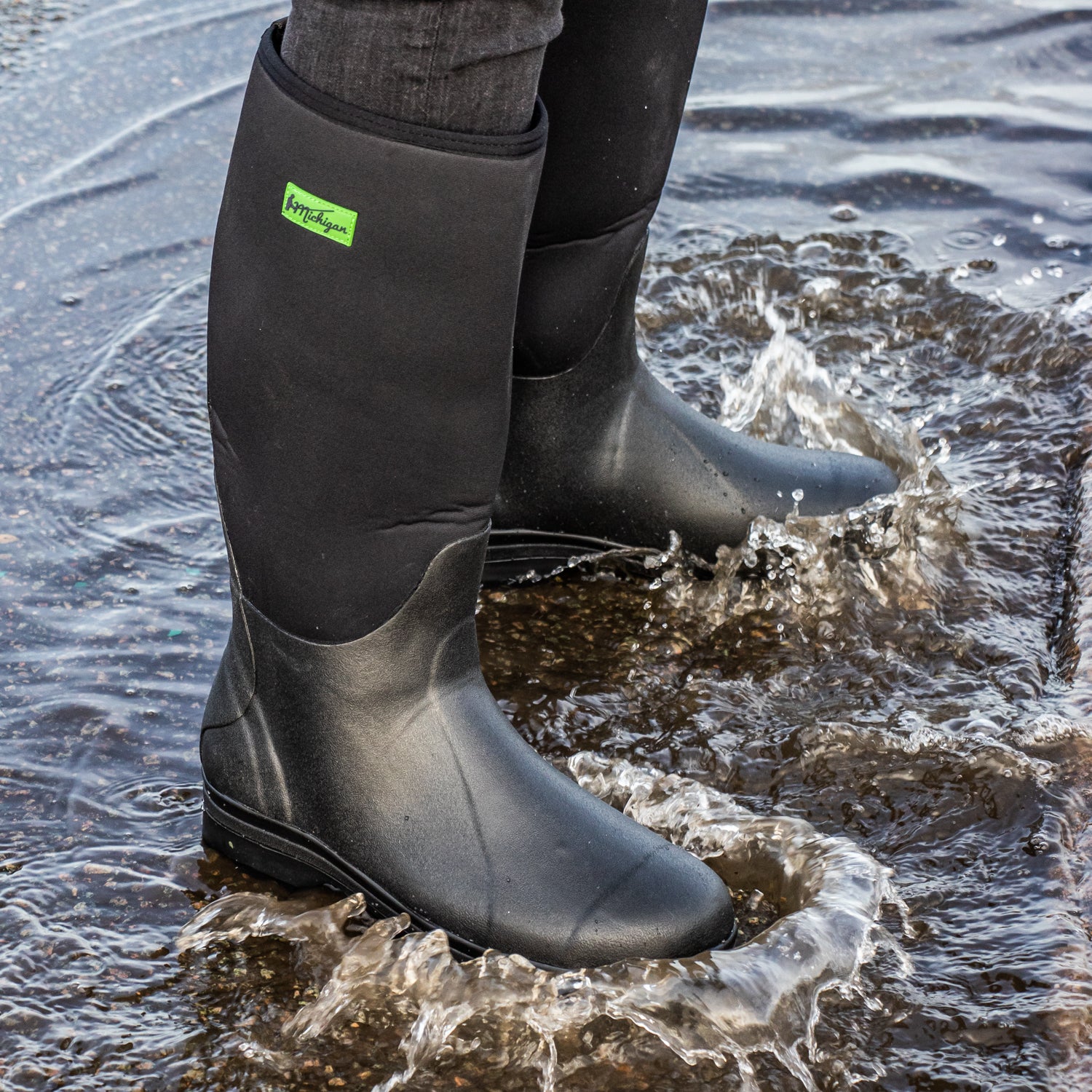 Michigan Neoprene Waterproof Wellington Fishing Boots Wellies
