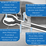 Fishing Adjustable Extending Banksticks Telescopic Bank sticks Rod Butt Rest 40-60cm Michigan